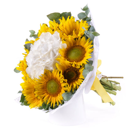 Sweet slunečnice a hortenzie