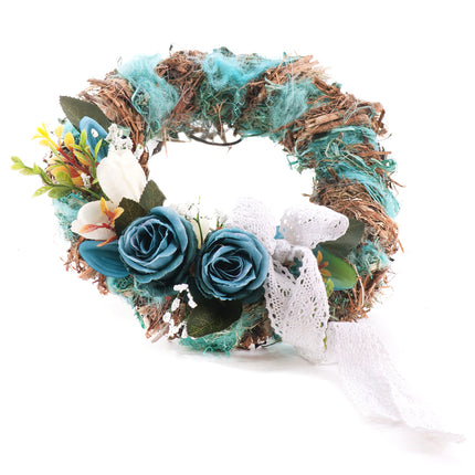 Irigo modrý veniec modré kvety na zavesenie